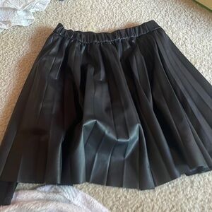 zara leather skirt